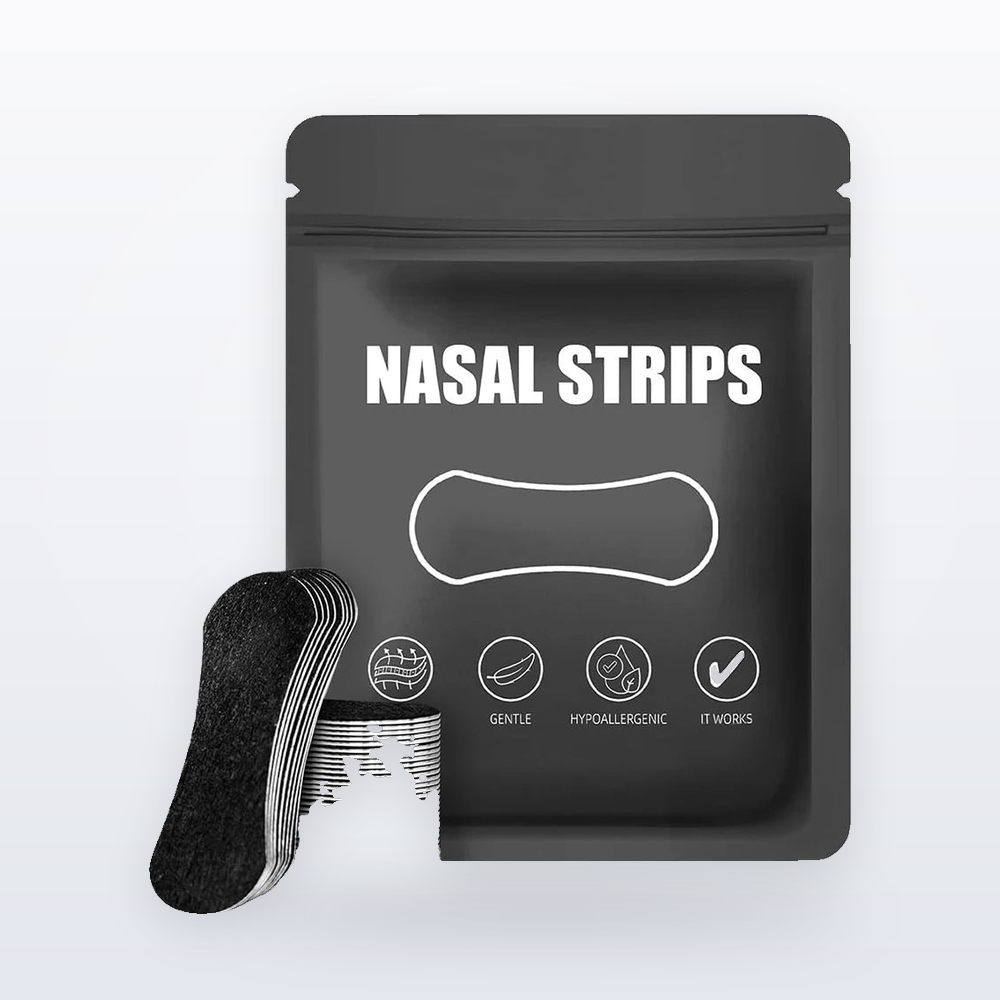Anti-Snore Nasal Strips — Drug-Free Breathing & Congestion Relief